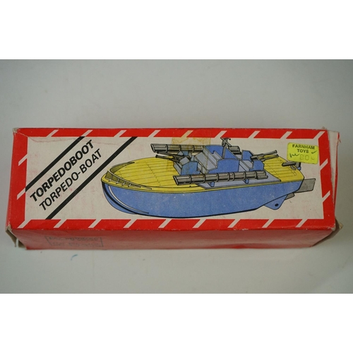 473 - 10 x Boxed battery operated and wind up toys to include BMW M1, Motorschift MS 65, Superschnelle Ren... 