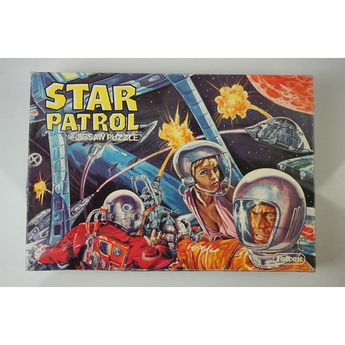 474 - Collection of boxed circa 60's toys to include Falcon Star Patrol Jigsaw, Chad Valley Talking Phone,... 