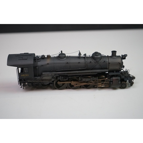 48 - Boxed Westside Model Company HO gauge Baltimore & Ohio 2-8-2 Mikado with Aux Tender brass locomotive... 