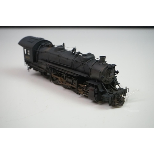 48 - Boxed Westside Model Company HO gauge Baltimore & Ohio 2-8-2 Mikado with Aux Tender brass locomotive... 