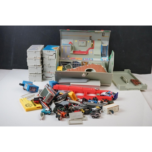 485 - Boxed Galoob Micro Machines Super City Toolbox and 9 x mini playsets, appearing complete but uncheck... 