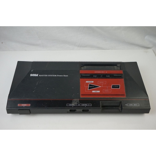 487 - Retro Gaming -  Unboxed Sega Master System console (untested), with 2 x  Mega Drive controllers (one... 