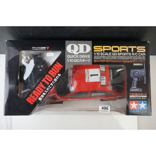 496 - Boxed Tamiya 1/10 QD Sports R/C Car