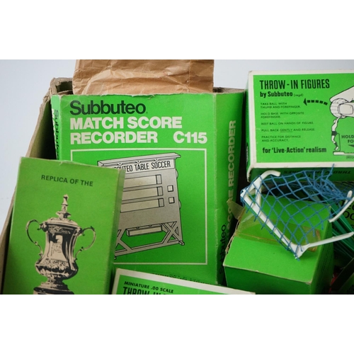 504 - Subbuteo - Group of boxed accessories to include FA Cup, VIP Presentation Set, 6 Ball Boys, European... 