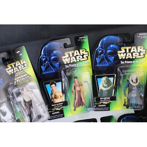 508 - Star Wars - 14 x Carded Kenner and Hasbro Star Wars action figures to include 2 x Luke Skywalker, 3 ... 