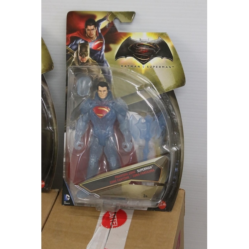 514 - 42 x Carded Mattel Batman Vs Superman action figures to include 12 x Grapnel Batman, 12 x Energy Shi... 