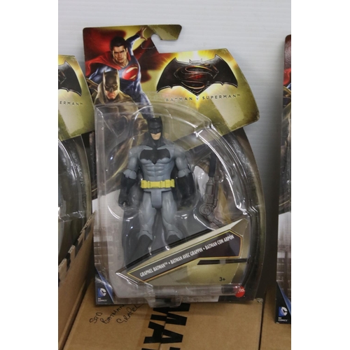 514 - 42 x Carded Mattel Batman Vs Superman action figures to include 12 x Grapnel Batman, 12 x Energy Shi... 