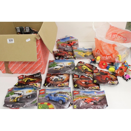 520 - Lego - 31 unopened bagged V Power Lego sets plus a group of plastic figures