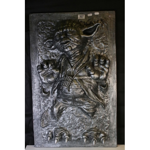 527 - Star Wars - Large Yoda in Carbonite wallhanger, 31