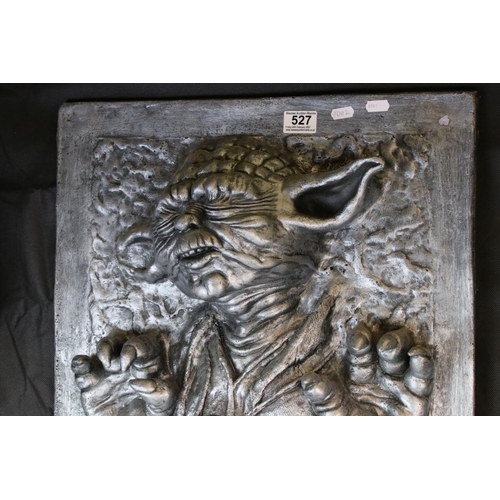 527 - Star Wars - Large Yoda in Carbonite wallhanger, 31