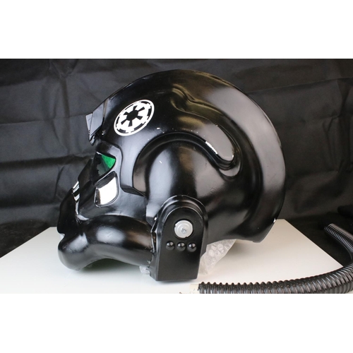 529 - Star Wars - Star Wars TIE Fighter Pilot fibreglass helmet, shows signs of wear