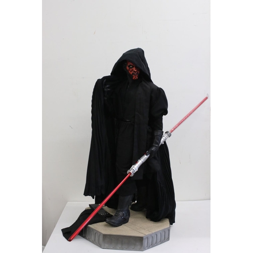 530 - Star Wars - Boxed Sideshow Collectables 1:2 scale Darth Maul Legendary Scale Figure, appearing compl... 