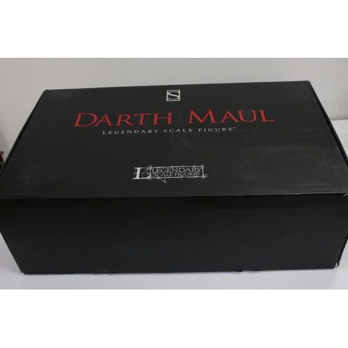 530 - Star Wars - Boxed Sideshow Collectables 1:2 scale Darth Maul Legendary Scale Figure, appearing compl... 