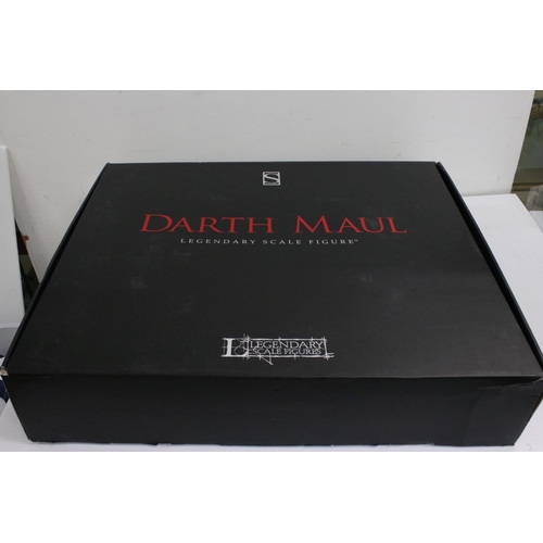 530 - Star Wars - Boxed Sideshow Collectables 1:2 scale Darth Maul Legendary Scale Figure, appearing compl... 