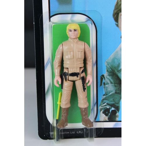 532 - Star Wars - Carded Return of the Jedi Luke Skywalker Bespin Fatigues figure, 45 back, Palitoy Hong K... 