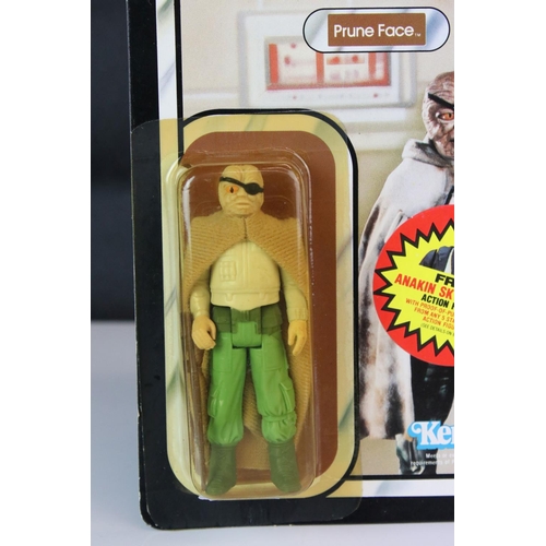 534 - Star Wars - Carded Kenner Return of the Jedi Prune Face figure, unpunched, 77 back, discolouring to ... 