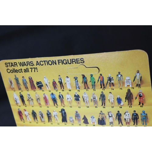 534 - Star Wars - Carded Kenner Return of the Jedi Prune Face figure, unpunched, 77 back, discolouring to ... 