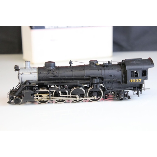 54 - Boxed Westside Model Company HO gauge Baltimore & Ohio Q-4d 2-8-2 Mikado brass locomotive & tender m... 