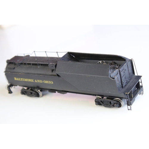 54 - Boxed Westside Model Company HO gauge Baltimore & Ohio Q-4d 2-8-2 Mikado brass locomotive & tender m... 