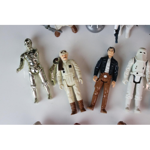 541 - Star Wars - 24 x Playworn original Kenner Star Wars action figures to include Han Solo, Darth Vader,... 