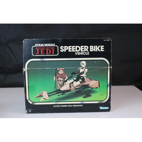 542 - Star Wars - Boxed original Kenner Star Wars Return of the Jedi Speeder Bike vehicle, appearing compl... 