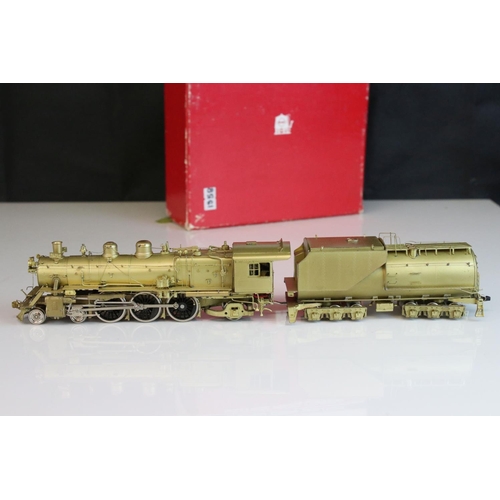 55 - Boxed Westside Model Company HO gauge Great Northern H-7 4-6-2 Pacific brass locomotive & tender mad... 