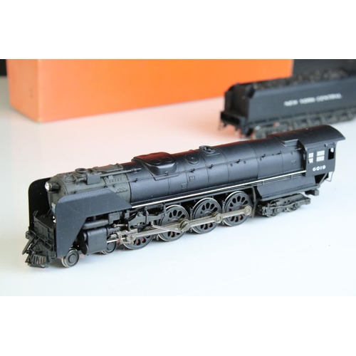 56 - Boxed Nickel Plate Products HO gauge New York Central Niagara 4-8-4 brass locomotive & tender (KMT T... 