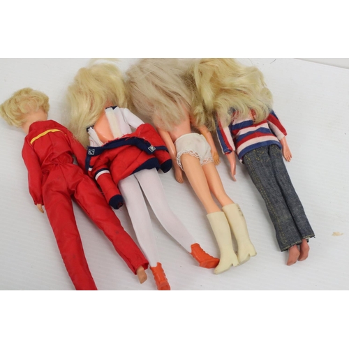 561 - Four original Sindy dolls in original outfits to include 2 x Hong Kong, and 2 x marked 033055X, cond... 