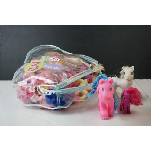 567 - My Little Pony - Collection of 28 ponies from the 1980s to contemporary examples