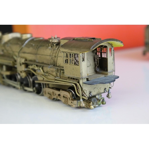 58 - Boxed Nickel Plate Products HO gauge Chicago and North Western Class J-4 2-8-4 2798 brass locomotive... 