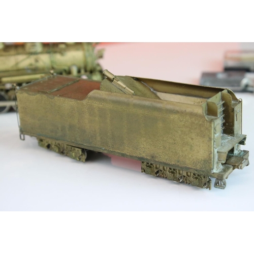 58 - Boxed Nickel Plate Products HO gauge Chicago and North Western Class J-4 2-8-4 2798 brass locomotive... 