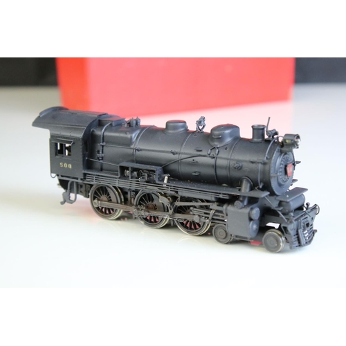 61 - Boxed Westside Model Company HO gauge Pennsylvania G-5 4-6-0 brass locomotive & tender made by Katsu... 