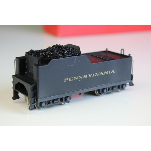 61 - Boxed Westside Model Company HO gauge Pennsylvania G-5 4-6-0 brass locomotive & tender made by Katsu... 