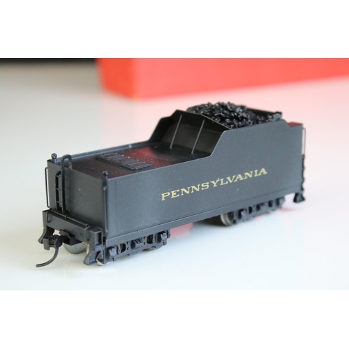 61 - Boxed Westside Model Company HO gauge Pennsylvania G-5 4-6-0 brass locomotive & tender made by Katsu... 