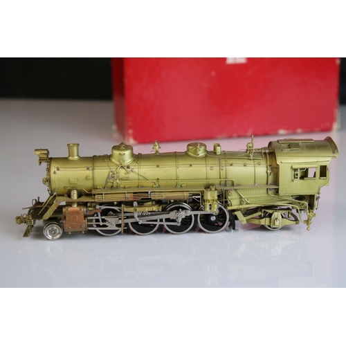 62 - Boxed Westside Model Company HO gauge Baltimore & Ohio Q-3 2-8-2 brass locomotive & tender made by S... 