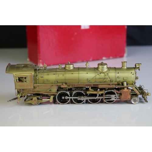 62 - Boxed Westside Model Company HO gauge Baltimore & Ohio Q-3 2-8-2 brass locomotive & tender made by S... 