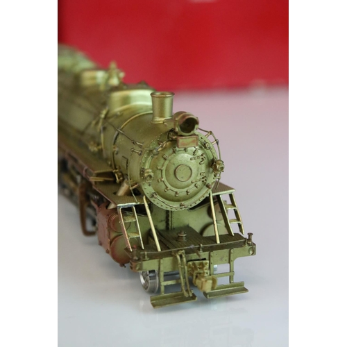 62 - Boxed Westside Model Company HO gauge Baltimore & Ohio Q-3 2-8-2 brass locomotive & tender made by S... 