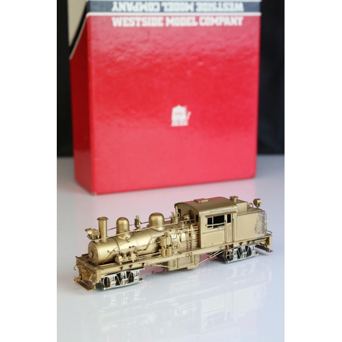 63 - Boxed Westside Model Company HO gauge n3 Two Truck Shay with Super Namiki Coreless Power brass locom... 