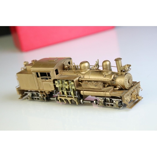 63 - Boxed Westside Model Company HO gauge n3 Two Truck Shay with Super Namiki Coreless Power brass locom... 