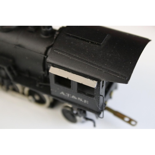 64 - Boxed Westside Model Company HO gauge AT & SF '3010' 2-10-2 brass locomotive & tender made by Katsum... 