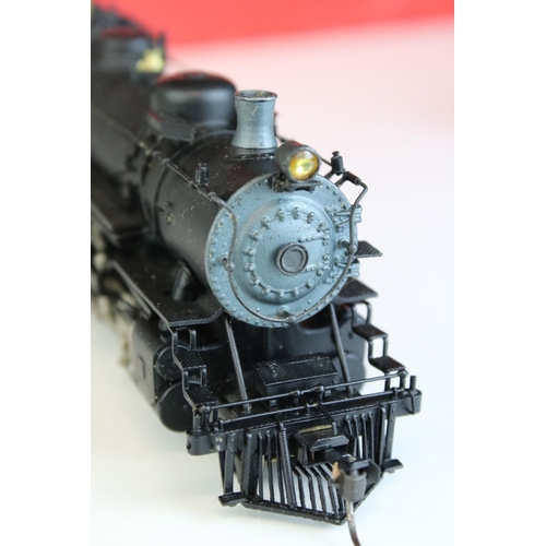 64 - Boxed Westside Model Company HO gauge AT & SF '3010' 2-10-2 brass locomotive & tender made by Katsum... 