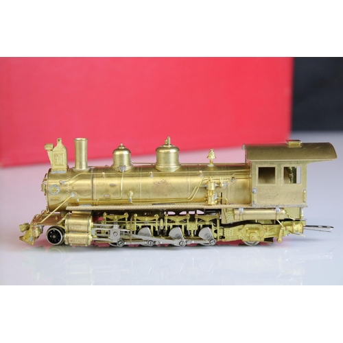 65 - Boxed Westside Model Company HO gauge D&RGW Mikado Class K-27 Compound brass locomotive & tender, Na... 