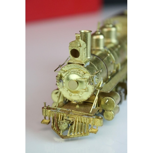 65 - Boxed Westside Model Company HO gauge D&RGW Mikado Class K-27 Compound brass locomotive & tender, Na... 