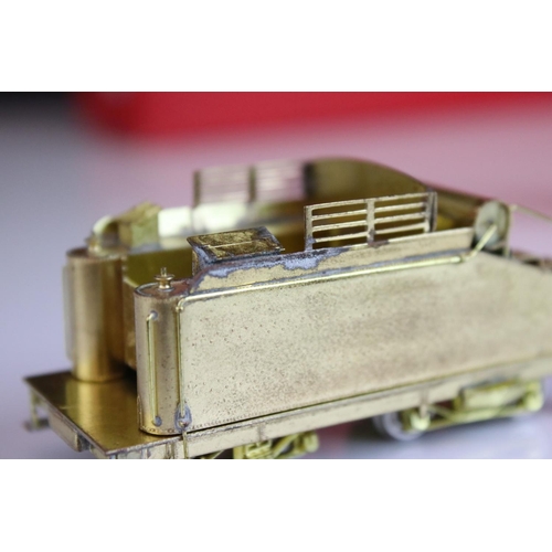 65 - Boxed Westside Model Company HO gauge D&RGW Mikado Class K-27 Compound brass locomotive & tender, Na... 