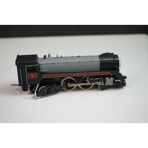 68 - Boxed VH Scale Models HO gauge CPR 4-4-4 Class F-1a Jubilee brass locomotive & tender, crafter by Sa... 