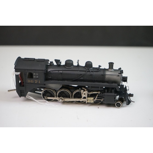 69 - Boxed Pacific Pike HO gauge Canadian Pacific 2-8-0 Consolidation Class N2 3671 brass locomotive & te... 