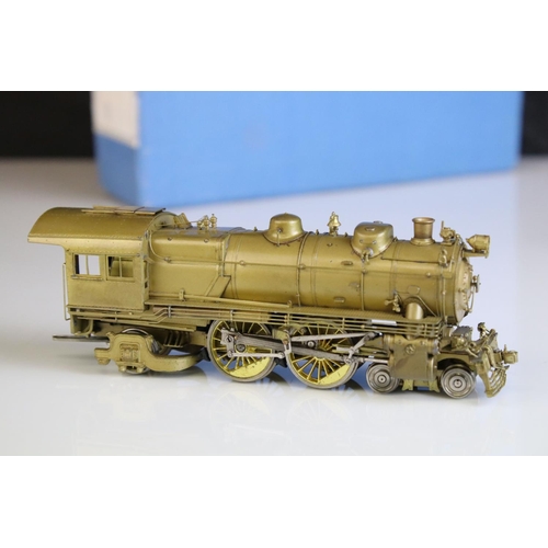 71 - Boxed Alco Models HO gauge Pennsylvania Railroad Class E6s Atlantic 4-4-2 Rok-Am brass locomotive & ... 