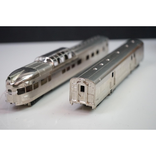 75 - Boxed Nickel Plate HO gauge Dispatchers Special California Zephyr Cars - Dome Observation & Baggage ... 