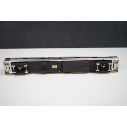 76 - Boxed Nickel Plate HO gauge Dome Coach brass rolling stock set made by KMT (Japan), both unpainted &... 