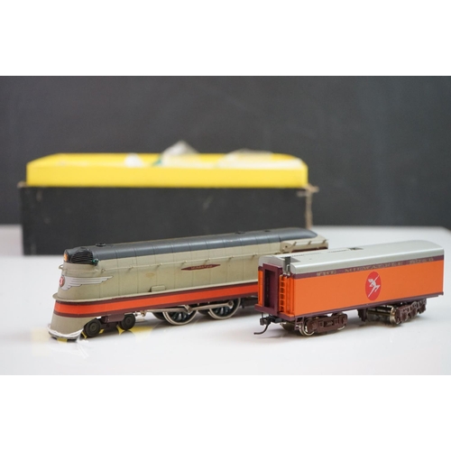 78 - Boxed Nickel Plate Products HO gauge Milwaukee Road Class A 4-4-2 Hiawatha Atlantic brass locomotive... 